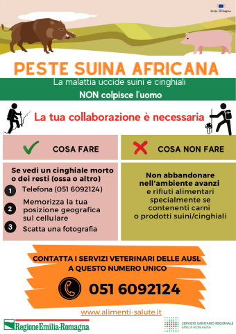 PROVVEDIMENTI IN ORDINE ALL'ATTIVITA' VENATORIA-PESTE SUINA AFRICANA
